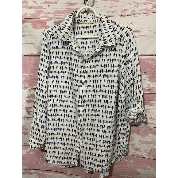 Jane  & Delancey Parrot Blouse Size 1X - Picture 1 of 8